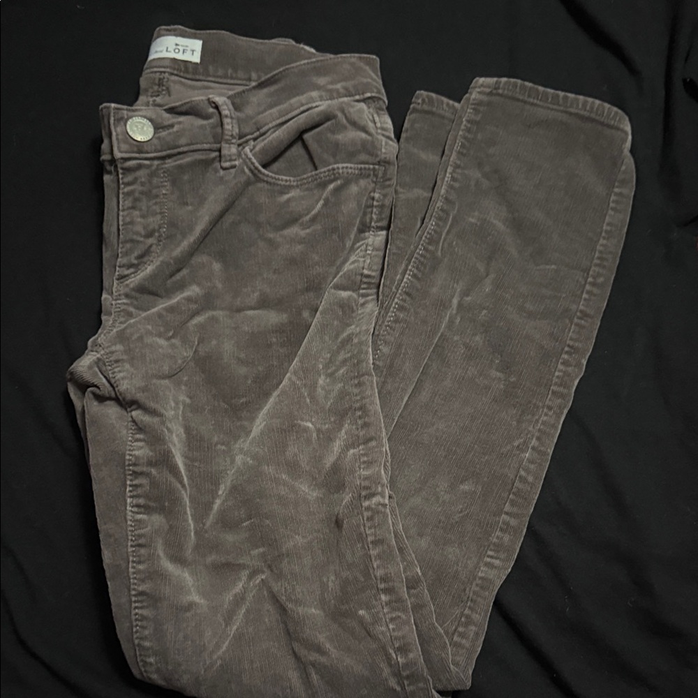 LOFT Women's Skinny Jeans in Dark Brown